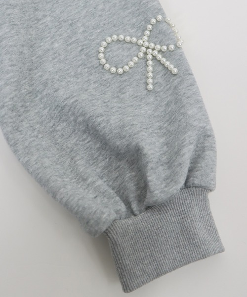 BLUEEAST（ブルーイースト）の「パールリボンスウェット（スウェット・レディース・グレー/ブラック・MEDIUM）」の22枚目の写真