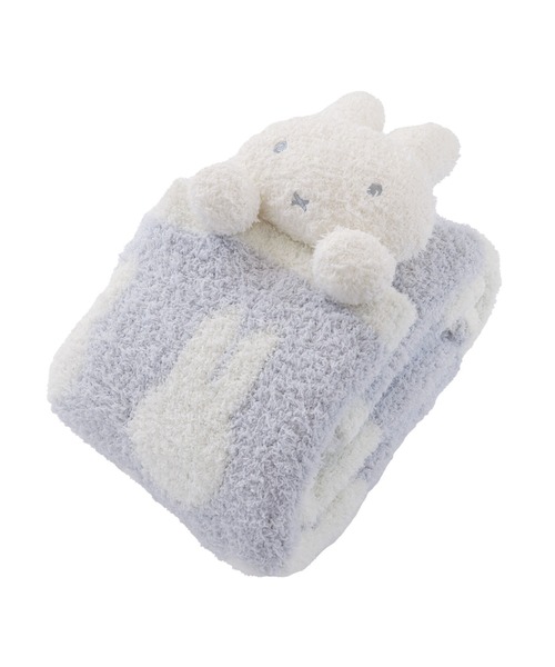 Dick Bruna（ディックブルーナ）の「miffy ミッフィー  ボリス マスコット付きブランケット（ブランケット・レディース・ホワイト系その他/ブラウン系その他・FREE）」の2枚目の写真