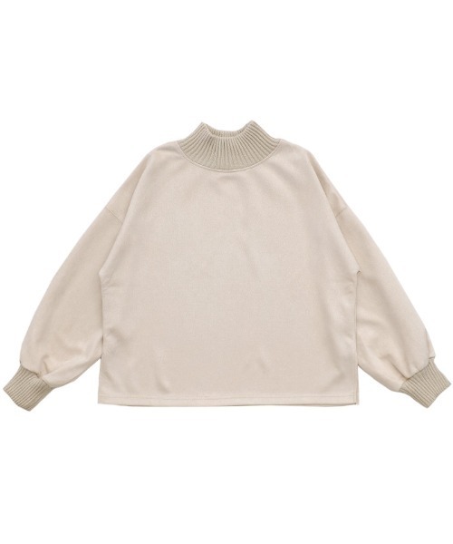 ももたま　904545 セール】スエードポンチネックリブトップス（その他トップス）｜select