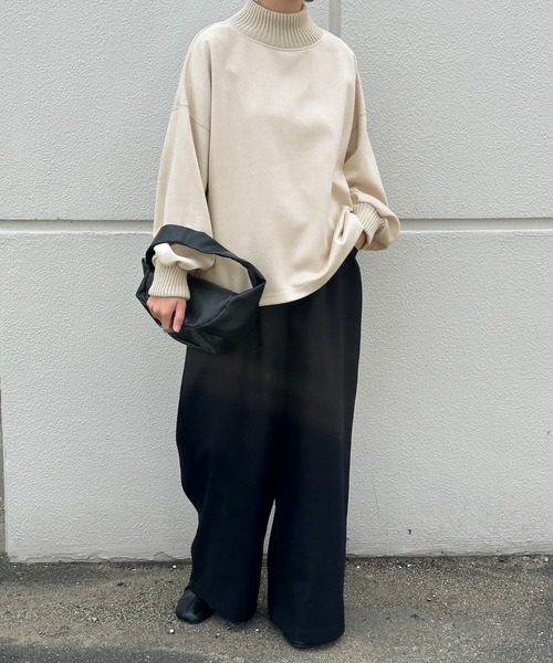 セール】スエードポンチネックリブトップス（その他トップス）｜select