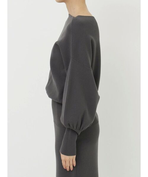 LAGUNAMOON（ラグナムーン）の「ウエストリブ2WAYニットプルオーバー（ニット/セーター・レディース・アイボリー/ブラック/チャコールグレー・FREE）」の22枚目の写真