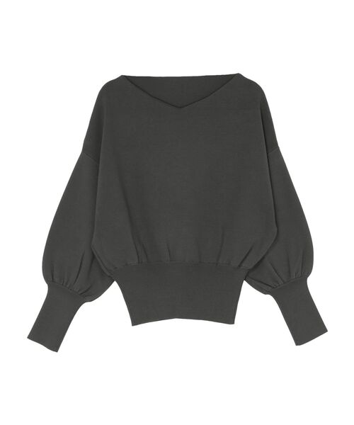 LAGUNAMOON（ラグナムーン）の「ウエストリブ2WAYニットプルオーバー（ニット/セーター・レディース・アイボリー/ブラック/チャコールグレー・FREE）」の16枚目の写真