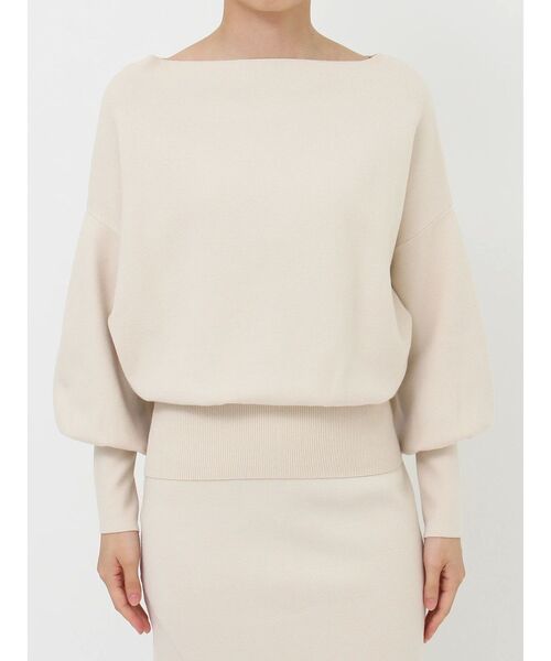 LAGUNAMOON（ラグナムーン）の「ウエストリブ2WAYニットプルオーバー（ニット/セーター・レディース・アイボリー/ブラック/チャコールグレー・FREE）」の18枚目の写真