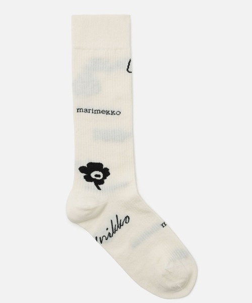 marimekko(マリメッコ)の「【kioski】 Detsku Unikko / Tribute Socks(ソックス/靴下・レディース・ホワイト・40/34/37)」の2枚目の写真