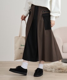 A.N.L（エーエヌエル　レーベル）の「A.N.L バイカラーメッシュスカート（スカート）」