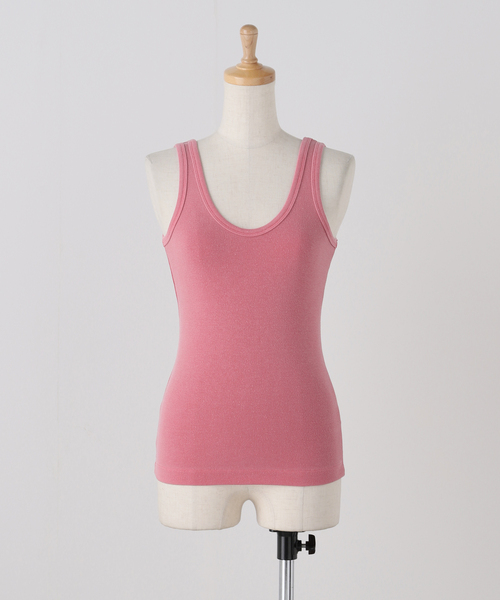 plage(プラージュ)の「ASHER/アッシャー MILA タンクトップ(タンクトップ・レディース・モカ/スミクロ/レッド/ホワイト・FREE)」の4枚目の写真