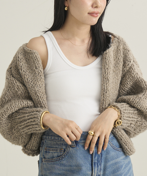 plage(プラージュ)の「ASHER/アッシャー MILA タンクトップ(タンクトップ・レディース・モカ/スミクロ/レッド/ホワイト・FREE)」の2枚目の写真