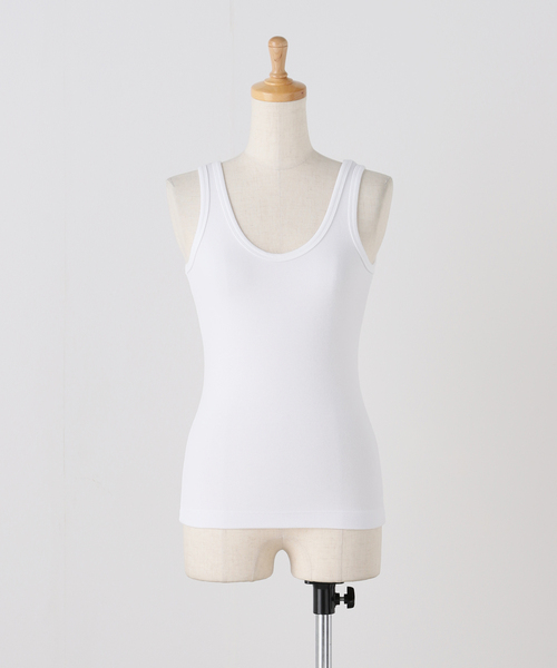 plage(プラージュ)の「ASHER/アッシャー MILA タンクトップ(タンクトップ・レディース・モカ/スミクロ/レッド/ホワイト・FREE)」の8枚目の写真