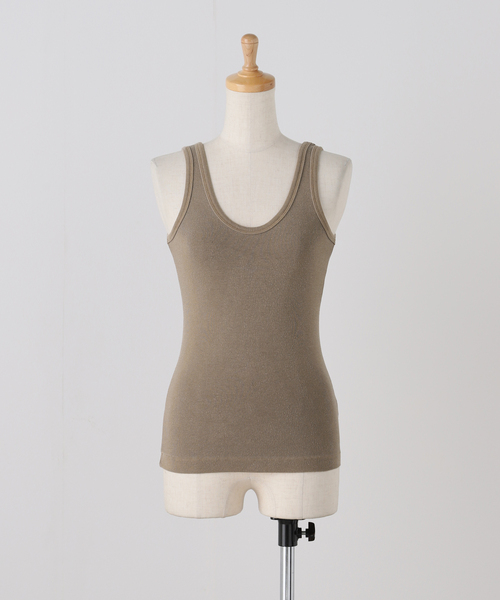 plage(プラージュ)の「ASHER/アッシャー MILA タンクトップ(タンクトップ・レディース・モカ/スミクロ/レッド/ホワイト・FREE)」の5枚目の写真