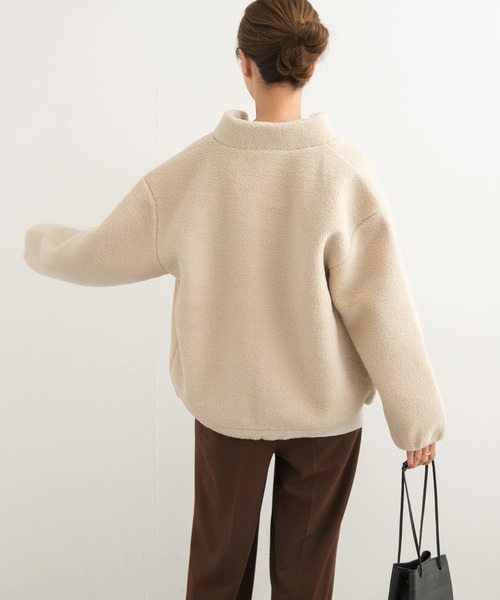 URBAN RESEARCH DOORS＊スタンドカラーボアブルゾン URBAN RESEARCH DOORS（アーバンリサーチドアーズ）の「スタンド