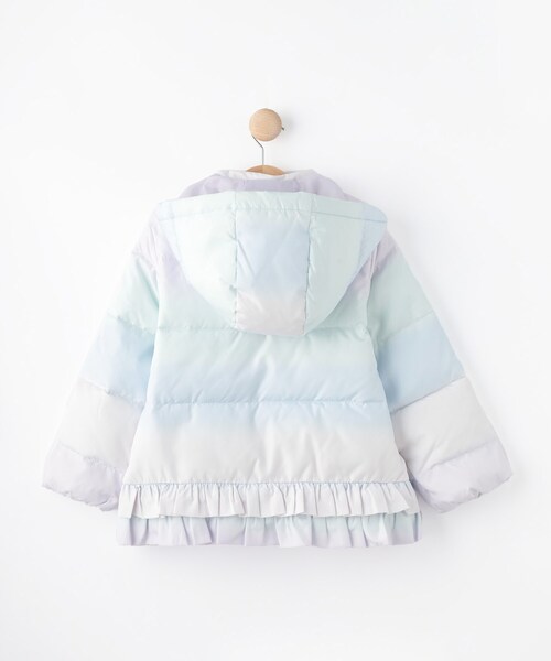 SHOO・LA・RUE（シューラルー）の「◆【110-140cm/撥水】フード2WAY総柄フリルブルゾン（ブルゾン・キッズ・ベージュ系その他3/ブラック系/パープル系1・11/12/13/14）」の17枚目の写真