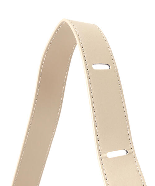 N.（N. Natural Beauty Basic）（エヌエヌナチュラルビューティーベーシック）の「シボフェイクレザーソフトホーボーバッグ（ショルダーバッグ・レディース・ベージュ/ブラック・ﾌﾘ-）」の21枚目の写真