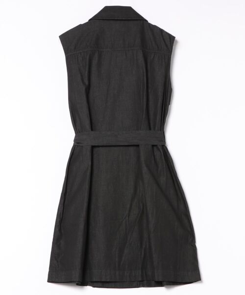 MICHAEL KORS ノースリーブシャツワンピース M ホワイト MICHAEL KORS（マイケルコース）の「MKチャーム シャンブレー