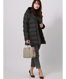 KAWADA DOWN フーデッドダウンアウター ★新品★ セール】KAWADA DOWN×WHITE フーデッドダウンアウター 無地（ダウン