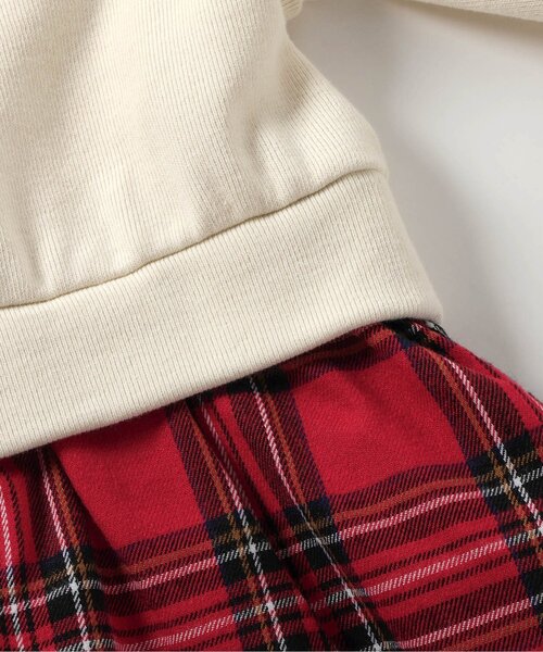 apres les cours(アプレレクール)の「【リンク】ハート刺繍チェックドッキングワンピース(ワンピース・キッズ・レッド/ブラック・80/90/100/110/120/130/140)」の22枚目の写真