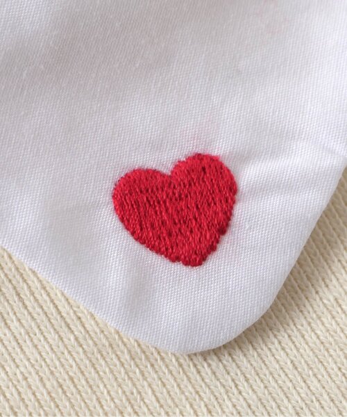 apres les cours(アプレレクール)の「【リンク】ハート刺繍チェックドッキングワンピース(ワンピース・キッズ・レッド/ブラック・80/90/100/110/120/130/140)」の8枚目の写真