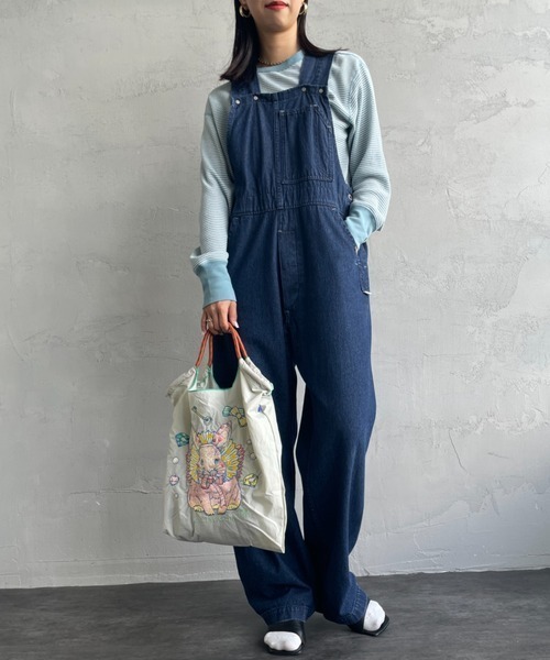 Ball&Chain（ボールアンドチェーン）の「[BALL&CHAIN/ボールアンドチェーン] D.M.RABBIT 刺繍デザインナイロントートバッグ（トートバッグ・レディース・ラベンダー/ライトグレー・M）」の5枚目の写真