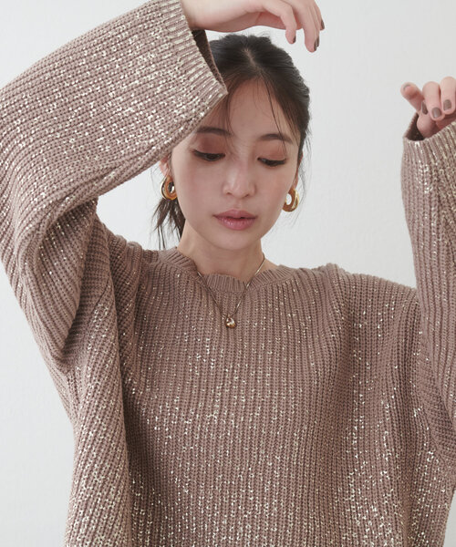 セール】箔プリント加工ニットプルオーダー（ニット/セーター