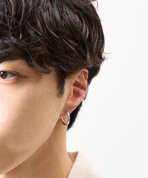 And A(アンドエー)の「And A アンドエー / SILVER925 LARGE HOOP PIERCE シルバー925ラージフープピアス(片耳用) / AA-A24U006(ピアス(片耳用)・メンズ・シルバー・LARGE)」の14枚目の写真