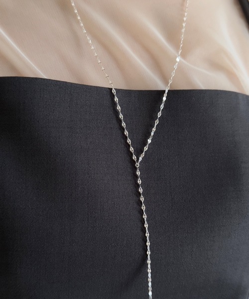 【silver925】Y Shaped Necklace/Y字チェーンネックレス(ネックレス)|whoseA(フーシー) 【silver925】Y Shaped Necklace/Y字チェーンネックレス(ネックレス)|whoseA(フーシー)