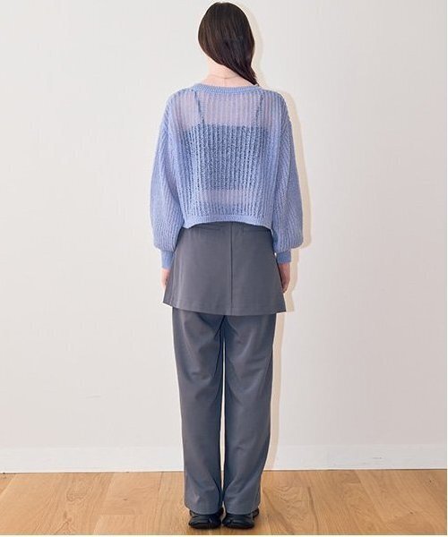 Mi-je(ミジェ)の「スカートレイヤードパンツ【韓国ファッション】(その他パンツ・レディース・グレー・M/S)」の9枚目の写真