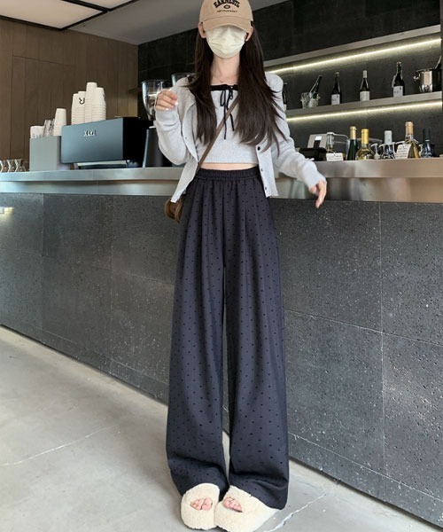 urge:(アージコロン )の「【URGE:】ハートドット ストライプ ワイド パンツ(その他パンツ・レディース・ブラック/グレー/チャコール・X-LARGE/LARGE/MEDIUM/SMALL)」の12枚目の写真