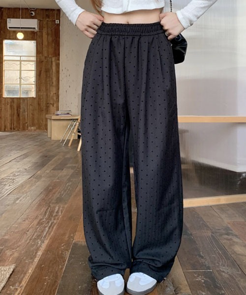 urge:(アージコロン )の「【URGE:】ハートドット ストライプ ワイド パンツ(その他パンツ・レディース・ブラック/グレー/チャコール・X-LARGE/LARGE/MEDIUM/SMALL)」の11枚目の写真