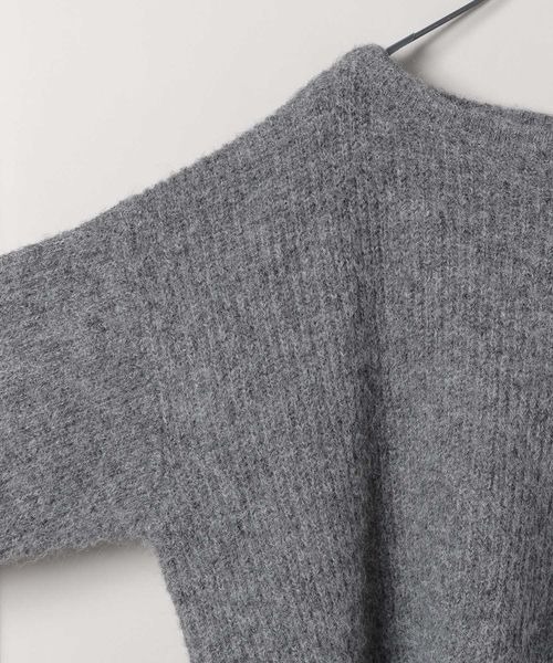 JEANASIS（ジーナシス）の「5Gボートネッククラッシュプルオーバー/292331（ニット/セーター・レディース・オフホワイト/グレー/ネイビー/レッド・MEDIUM/LARGE）」の19枚目の写真