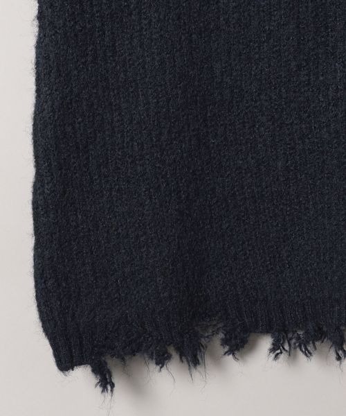 JEANASIS（ジーナシス）の「5Gボートネッククラッシュプルオーバー/292331（ニット/セーター・レディース・オフホワイト/グレー/ネイビー/レッド・MEDIUM/LARGE）」の10枚目の写真