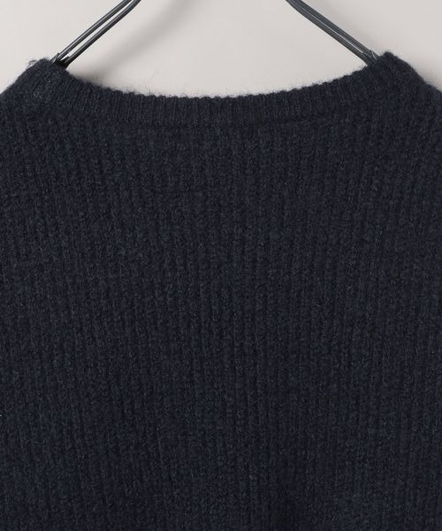 JEANASIS（ジーナシス）の「5Gボートネッククラッシュプルオーバー/292331（ニット/セーター・レディース・オフホワイト/グレー/ネイビー/レッド・MEDIUM/LARGE）」の9枚目の写真