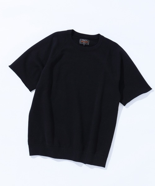 BEAMS PLUS（ビームスプラス）の「カット オフ ショート スリーブ スウェット シャツ（スウェット・メンズ・ブラック/ダークグリーン/パープル/ネイビー/グレー/サックスブルー/ピンク/シルバー/ナチュラル・S/M/XL/L）」の2枚目の写真