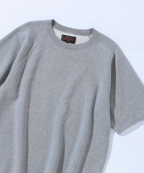 BEAMS PLUS(ビームスプラス)の「カット オフ ショート スリーブ スウェット シャツ(スウェット・メンズ・ブラック/ダークグリーン/パープル/ネイビー/グレー/サックスブルー/ピンク/シルバー/ナチュラル・S/M/XL/L)」の14枚目の写真