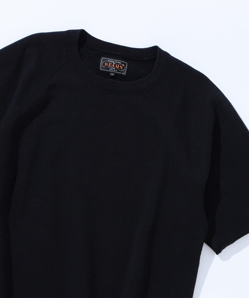 BEAMS PLUS(ビームスプラス)の「カット オフ ショート スリーブ スウェット シャツ(スウェット・メンズ・ブラック/ダークグリーン/パープル/ネイビー/グレー/サックスブルー/ピンク/シルバー/ナチュラル・S/M/XL/L)」の13枚目の写真