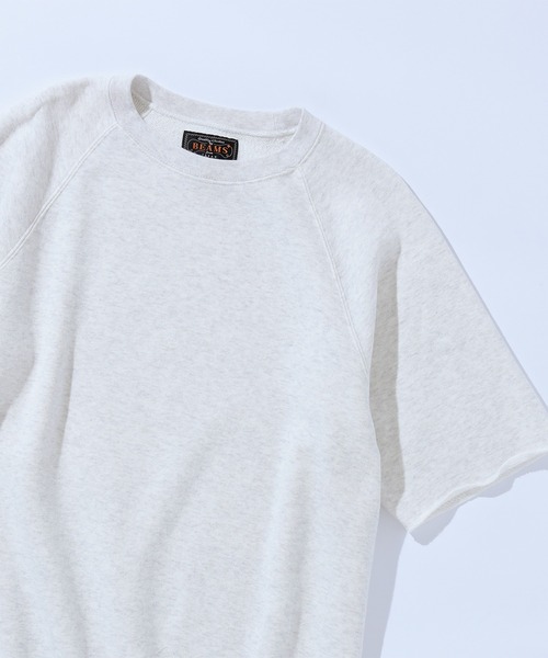 BEAMS PLUS(ビームスプラス)の「カット オフ ショート スリーブ スウェット シャツ(スウェット・メンズ・ブラック/ダークグリーン/パープル/ネイビー/グレー/サックスブルー/ピンク/シルバー/ナチュラル・S/M/XL/L)」の15枚目の写真