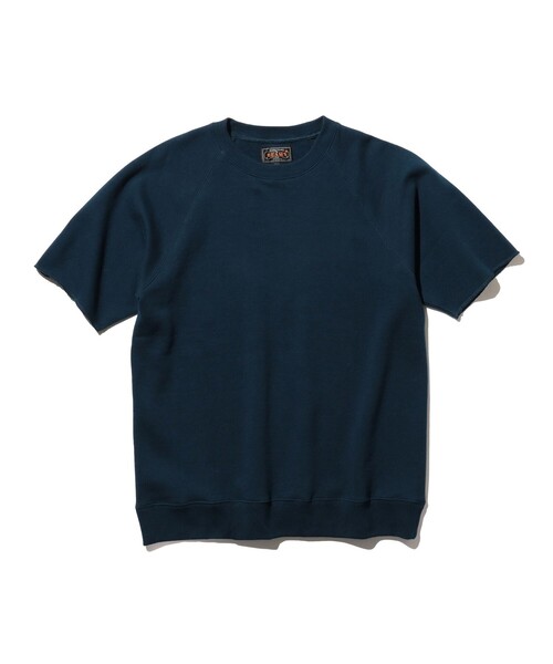 BEAMS PLUS(ビームスプラス)の「カット オフ ショート スリーブ スウェット シャツ(スウェット・メンズ・ブラック/ダークグリーン/パープル/ネイビー/グレー/サックスブルー/ピンク/シルバー/ナチュラル・S/M/XL/L)」の16枚目の写真