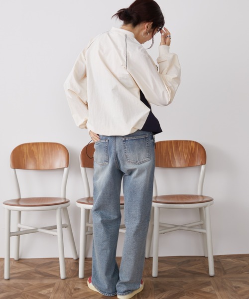 Auntie Rosa Holiday(アンティローザホリデー)の「バイカラーゲーミングナイロントップス(Tシャツ/カットソー・レディース・チャコールグレー/アイボリー・FREE)」の11枚目の写真