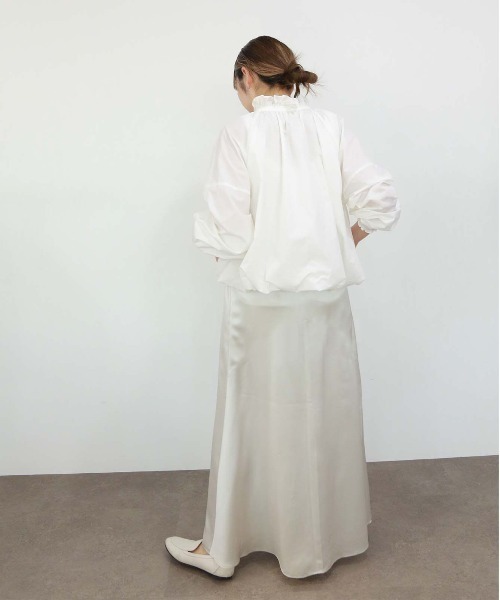 【新品タグ付き】マリリンムーン　プリーツナイロンシアーバルーンブルゾン プリーツナイロンシアーバルーンブルゾン（ブルゾン）｜Marilyn Moon