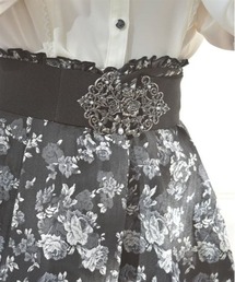 axes femme | 薔薇ブーケバックル太ベルト(ベルト)