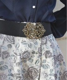 axes femme | 薔薇ブーケバックル太ベルト(ベルト)
