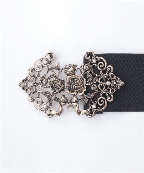 axes femme（アクシーズファム）の「薔薇ブーケバックル太ベルト（ベルト・レディース・シルバー/ゴールド・FREE）」の17枚目の写真