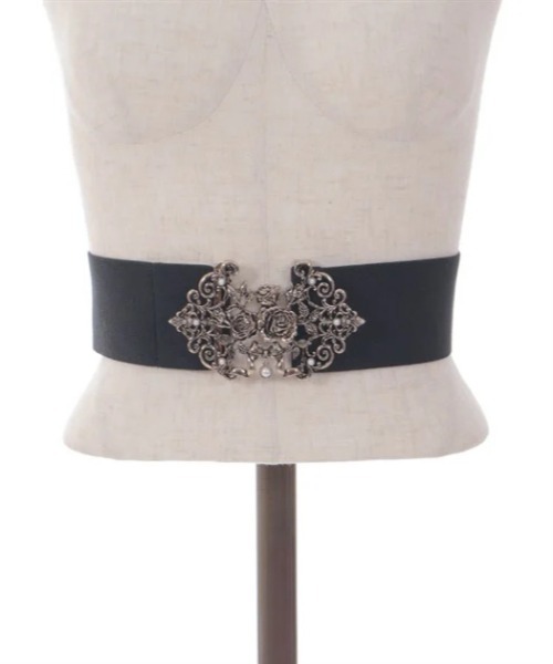 axes femme（アクシーズファム）の「薔薇ブーケバックル太ベルト（ベルト・レディース・シルバー/ゴールド・FREE）」の12枚目の写真