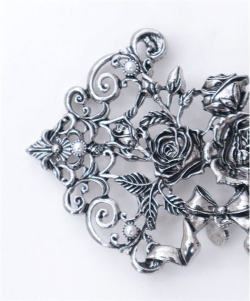 axes femme（アクシーズファム）の「薔薇ブーケバックル太ベルト（ベルト・レディース・シルバー/ゴールド・FREE）」の14枚目の写真