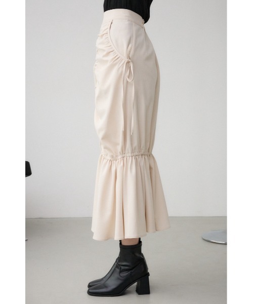 AZUL by moussy（アズールバイマウジー）の「ギャザーマーメイドリボンスカート（スカート・レディース・アイボリー/ブラック・MEDIUM/SMALL）」の22枚目の写真