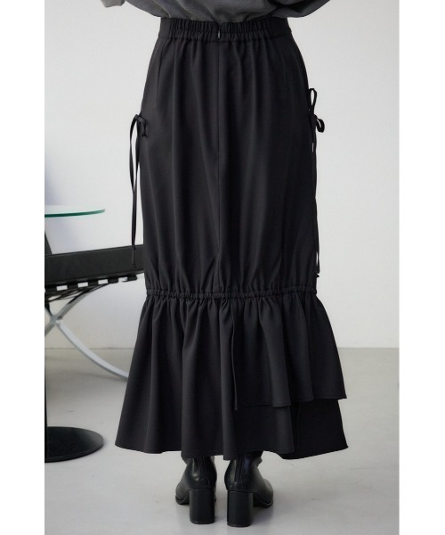 AZUL by moussy（アズールバイマウジー）の「ギャザーマーメイドリボンスカート（スカート・レディース・アイボリー/ブラック・MEDIUM/SMALL）」の9枚目の写真