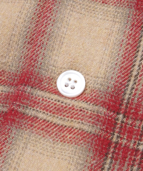 Noen（ノエン）の「シャドーオンブレチェックシャツ（シャツ/ブラウス・メンズ・ネイビー×ホワイト/レッド・LARGE/MEDIUM）」の15枚目の写真