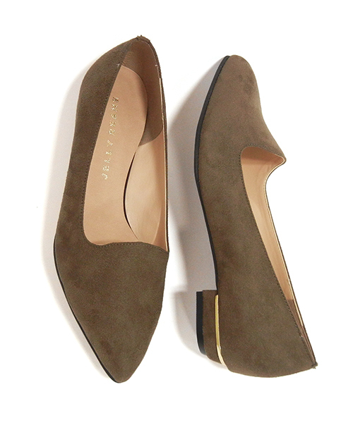 JELLY BEANS（ジェリービーンズ）の「【Made in Japan】オペラフラットパンプス(124-1106) JELLY BEANS（ジェリービーンズ）（パンプス・レディース・ベージュ系その他/ブラック/カーキ/ネイビー/シルバー/ブラック系その他/ベージュ/ダークブルー/ブラック系その他2・24/24.5/23/22.5/23.5/25.5/25/22）」の5枚目の写真