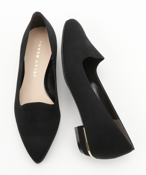 JELLY BEANS（ジェリービーンズ）の「【Made in Japan】オペラフラットパンプス(124-1106) JELLY BEANS（ジェリービーンズ）（パンプス・レディース・ベージュ系その他/ブラック/カーキ/ネイビー/シルバー/ブラック系その他/ベージュ/ダークブルー/ブラック系その他2・24/24.5/23/22.5/23.5/25.5/25/22）」の3枚目の写真
