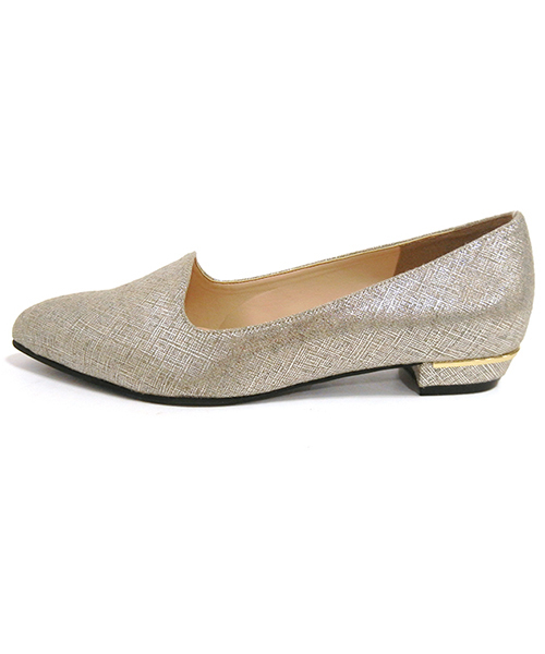 JELLY BEANS（ジェリービーンズ）の「【Made in Japan】オペラフラットパンプス(124-1106) JELLY BEANS（ジェリービーンズ）（パンプス・レディース・ベージュ系その他/ブラック/カーキ/ネイビー/シルバー/ブラック系その他/ベージュ/ダークブルー/ブラック系その他2・24/24.5/23/22.5/23.5/25.5/25/22）」の15枚目の写真