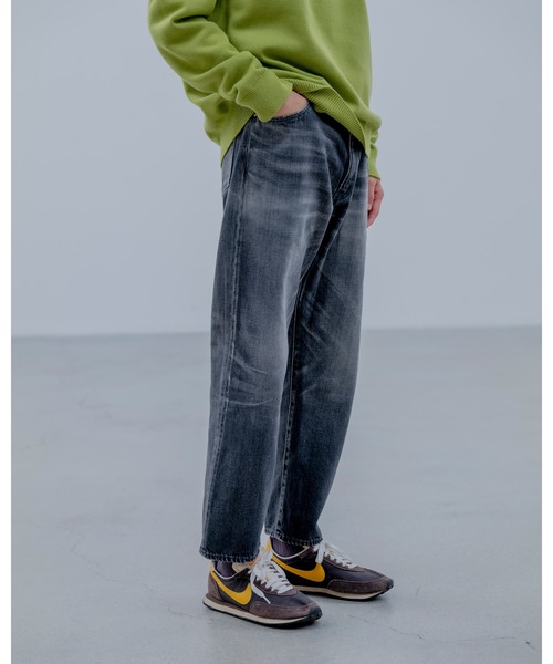 uniform experiment（ユニフォームエクスペリメント）の「FADING REGULAR FIT JEANS（デニムパンツ・メンズ・インディゴブルー/ブラック・1/2/3/4/5）」の8枚目の写真