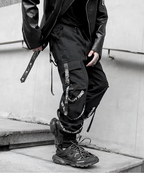 JOHNNY WOLF(ジョニーウルフ)の「PATRICK パラシュート ルーズ イージーカーゴパンツ(カーゴパンツ・メンズ・ブラック・S/M/L)」の6枚目の写真